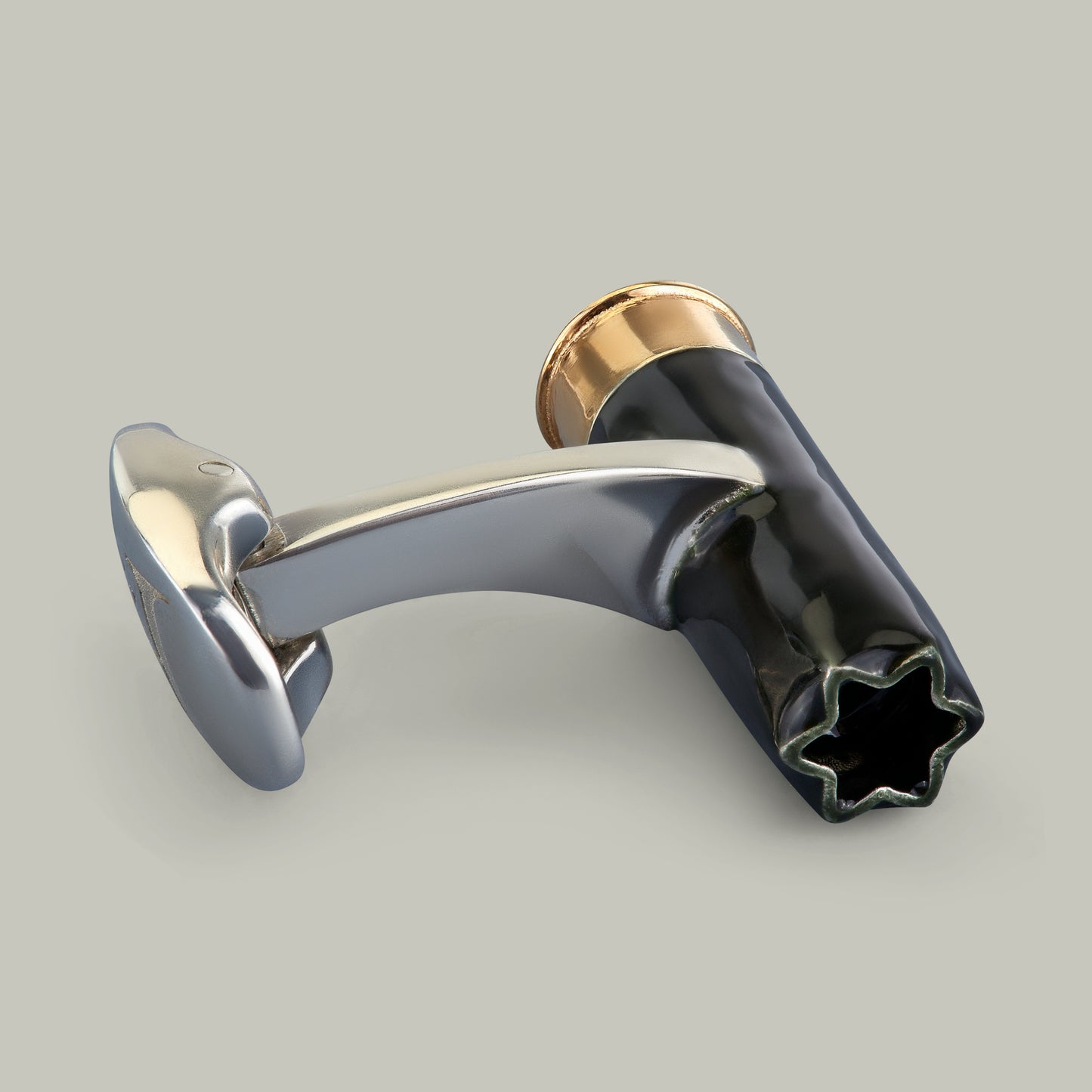 Holland & Holland Enamel & Silver Cartridge Cufflinks