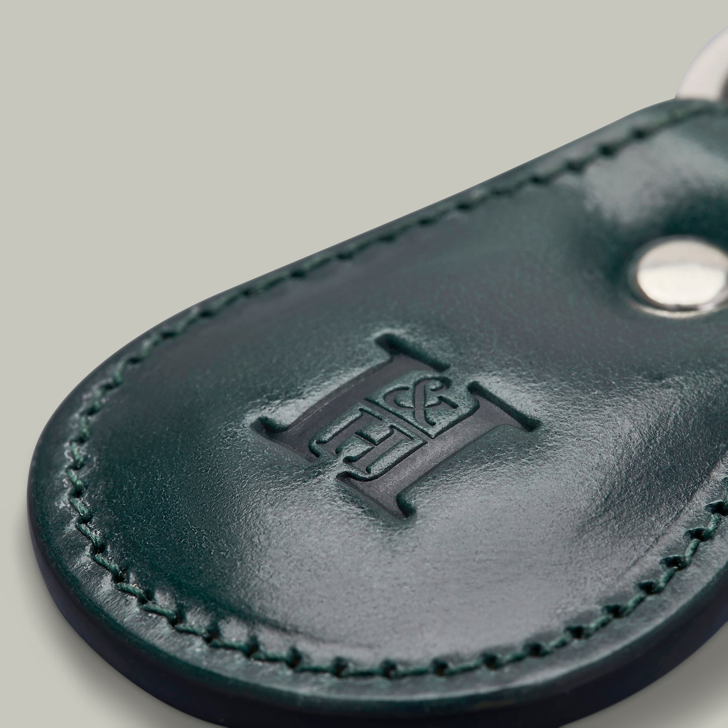 Noble Leather Keyring - H&H Green