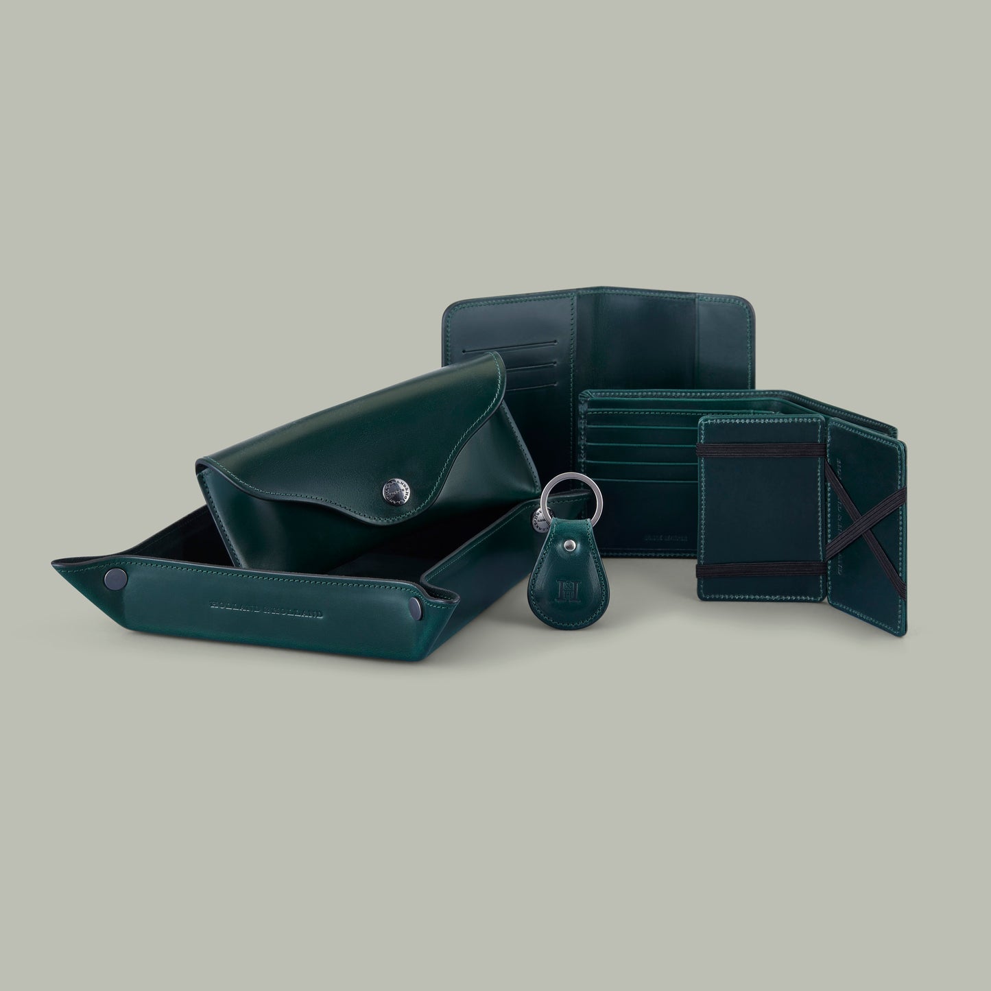 Noble Leather Wallet - H&H Green