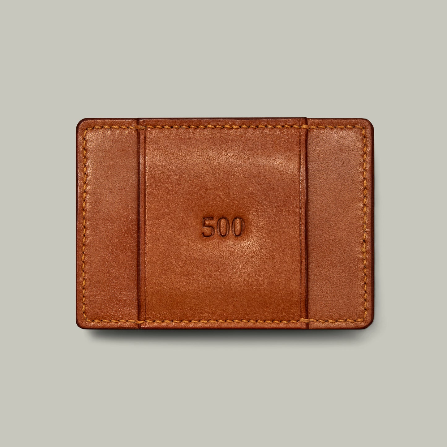 Oak bark tanned leather ammo clip. [LONDON TAN]