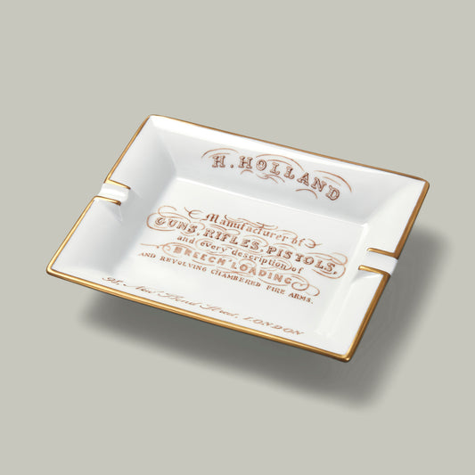 Hand Painted Limoges Porcelain Tray 18ct Gold