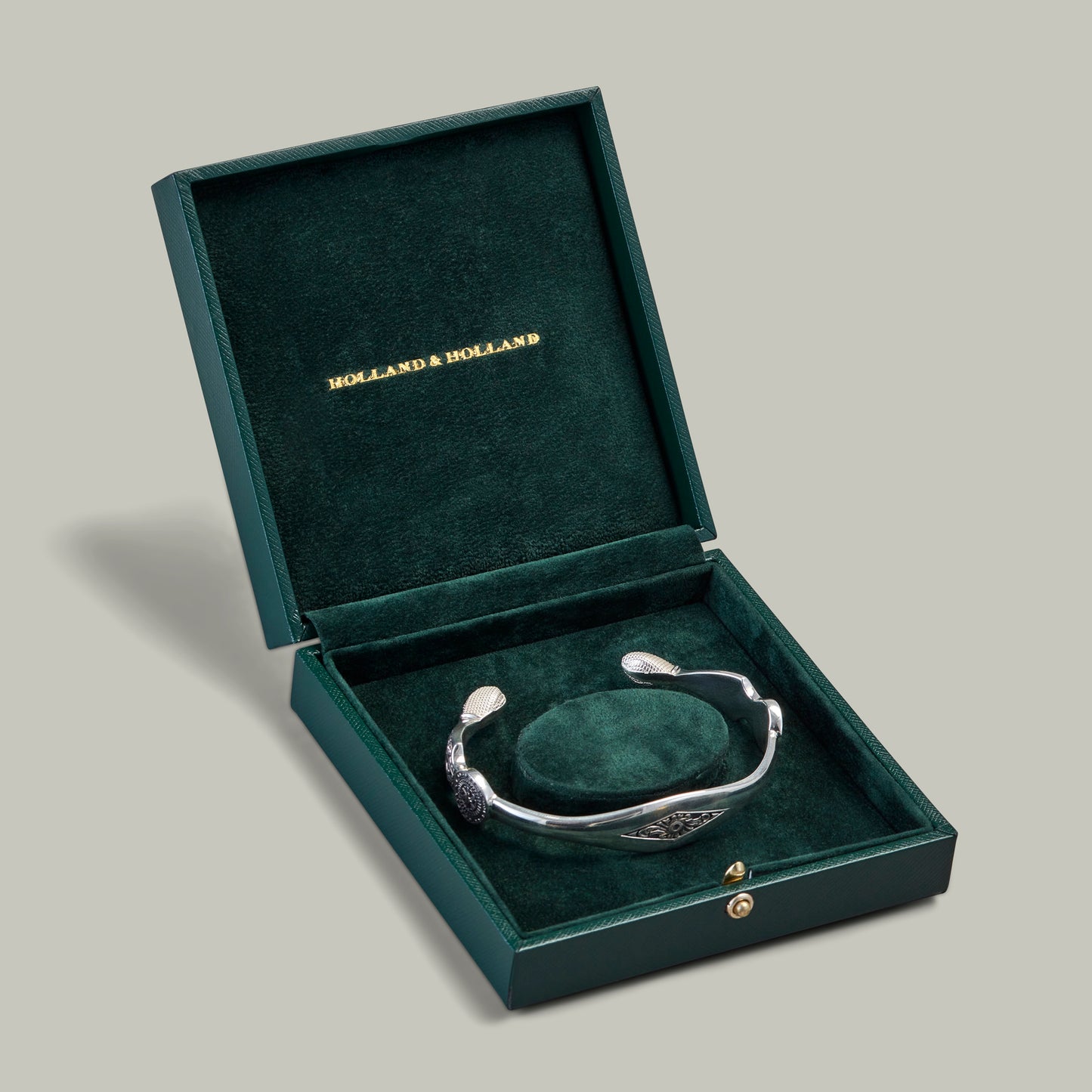 Silver H&H Top Lever Bangle