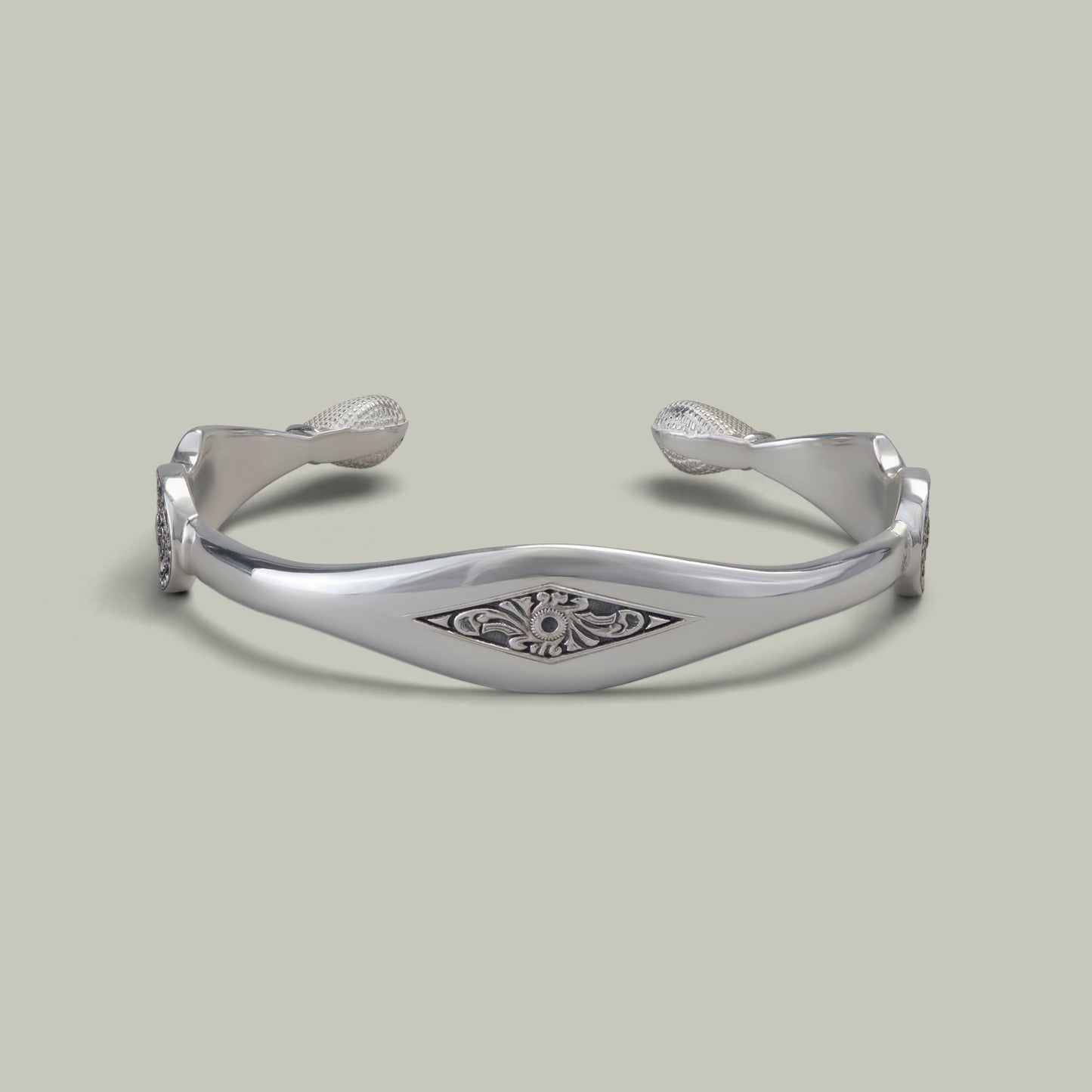 Silver H&H Top Lever Bangle
