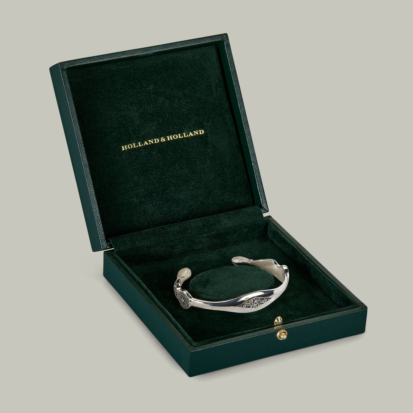Top Lever Silver Bangle - Small