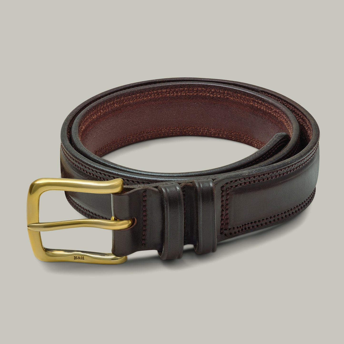 Classic 1.5" Lined Bridle Leather Belt [HAVANA]