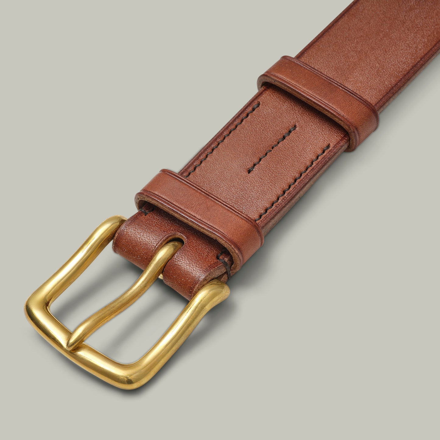 Oak Bark 1.5" Unlined Leather Belt [HAVANA]
