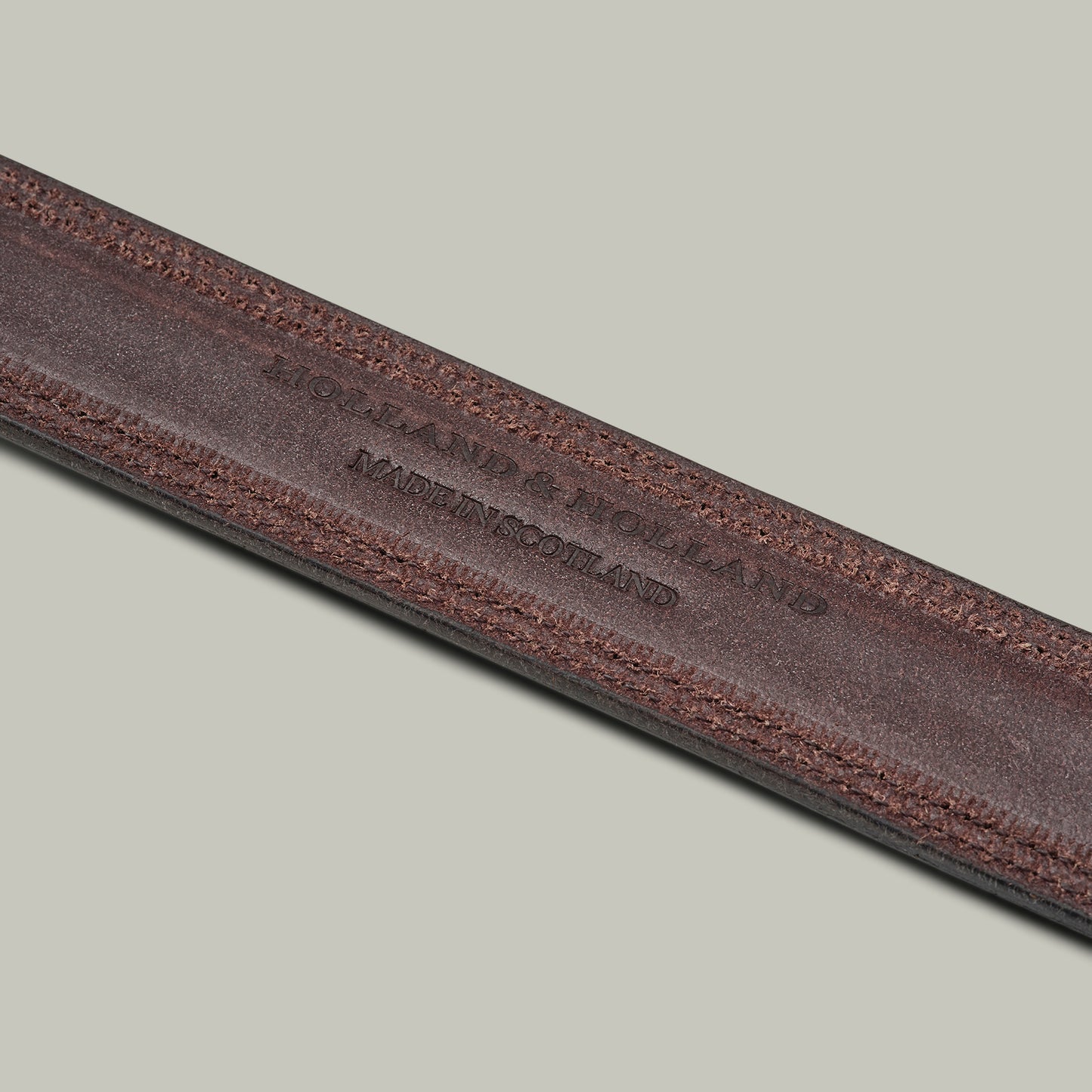Oak Bark 1.5" Unlined Leather Belt [HAVANA]