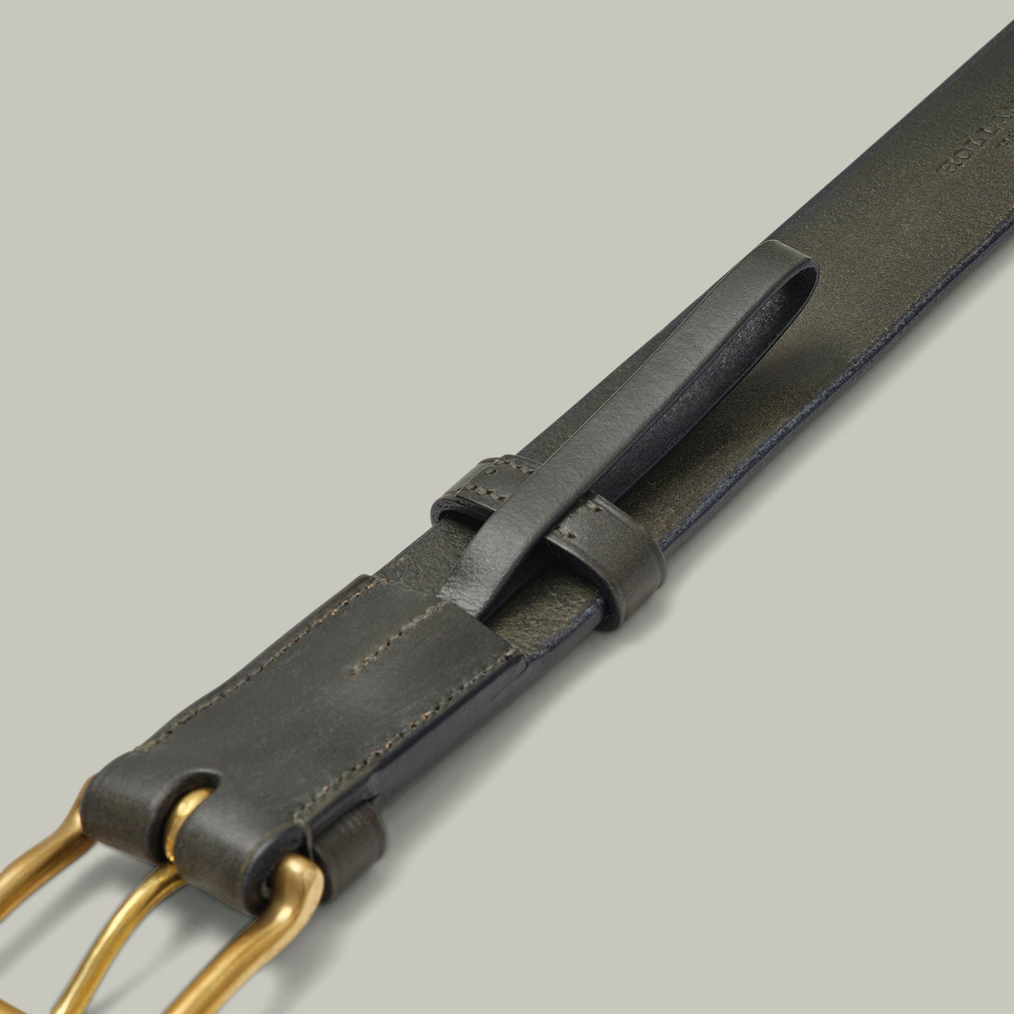 Bridle Leather 1.5" Unlined Belt [H&H GREEN]