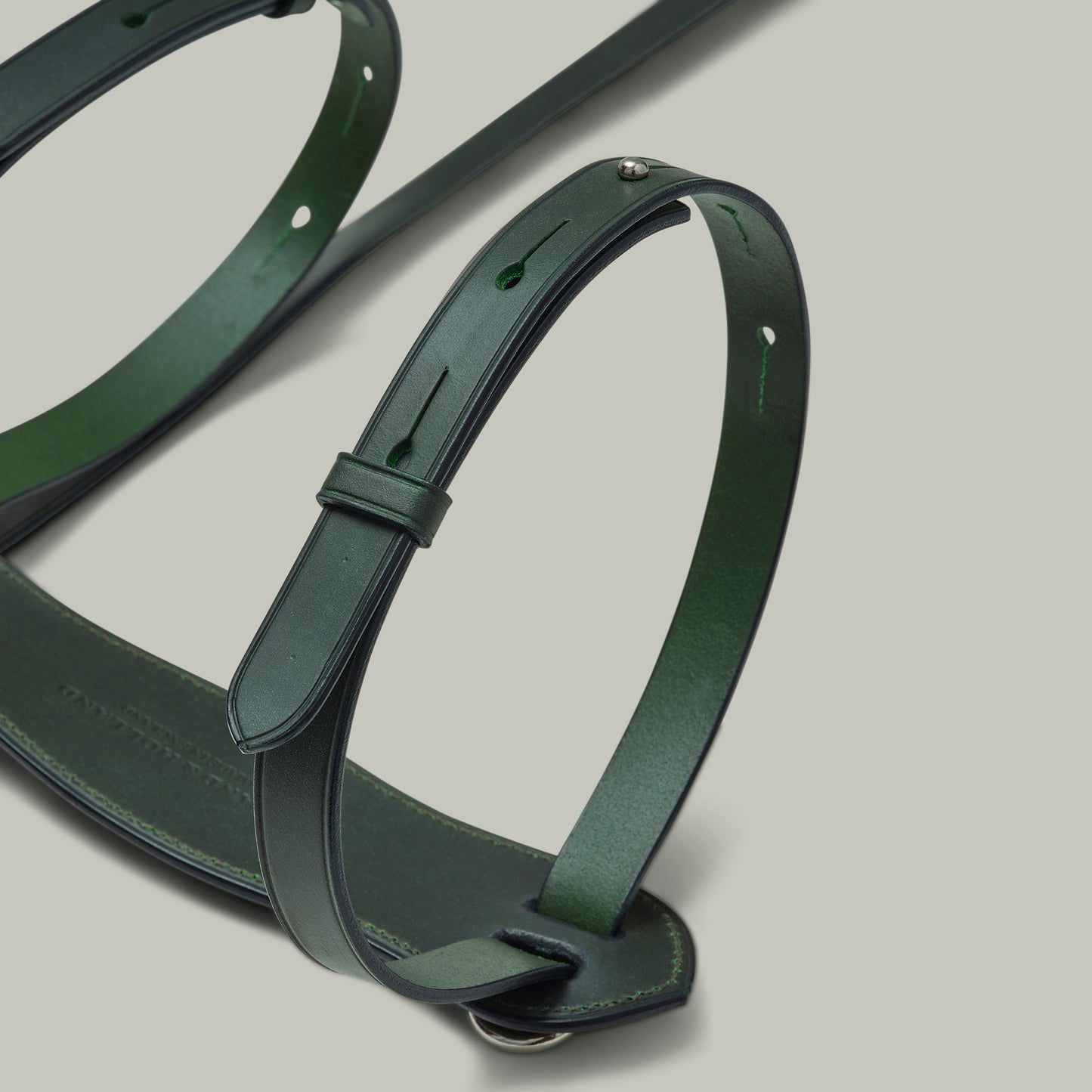 Leather Blanket Carrier [H&H Green]