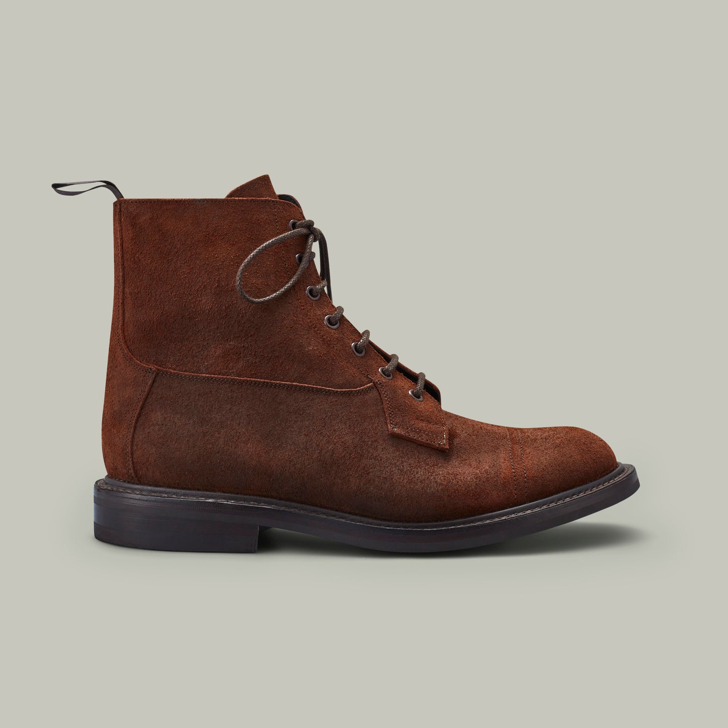 Northwood Waxed Suede Boot - Dainite Sole [WALNUT]
