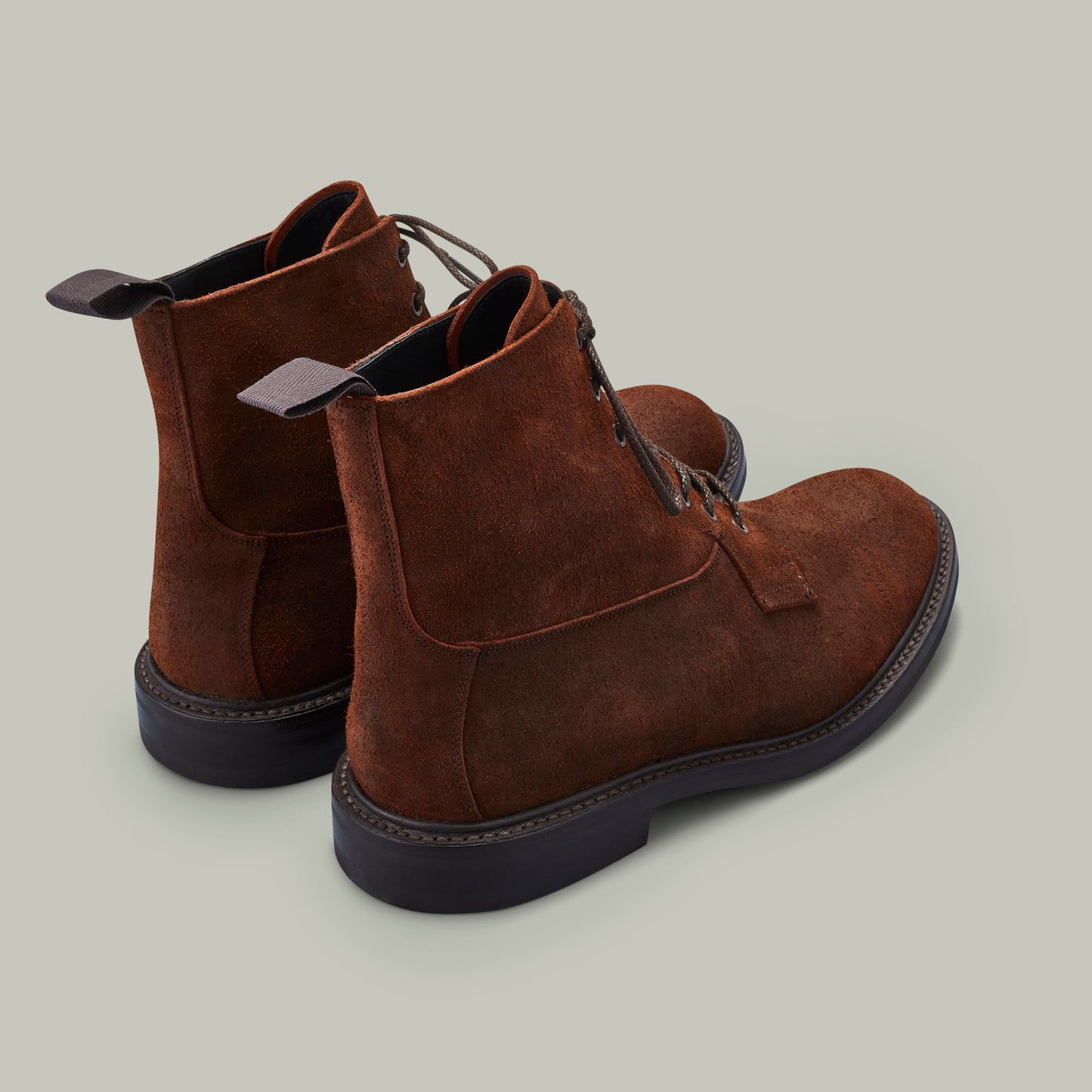 Northwood Waxed Suede Boot - Dainite Sole [WALNUT]