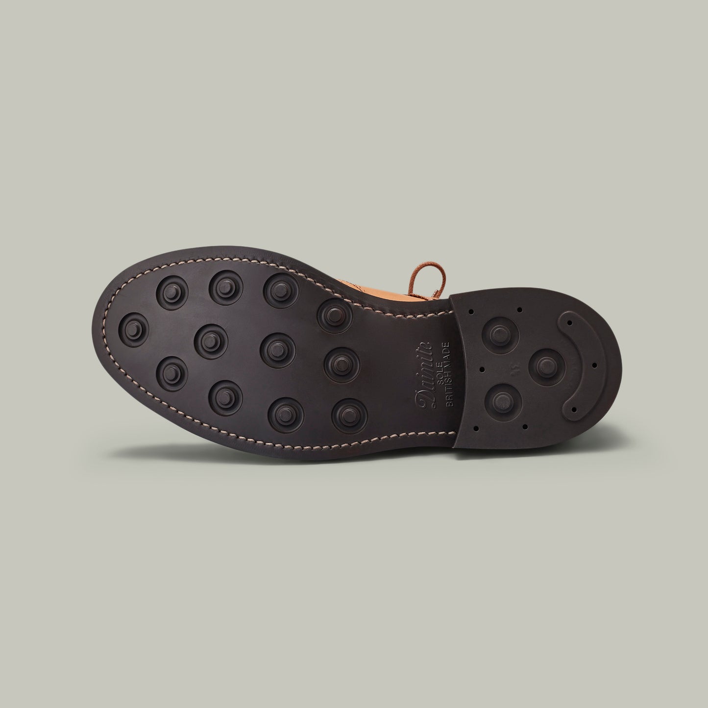 Harrow Burnished Calf Brogue Boot - Dainite Sole [LONDON TAN]