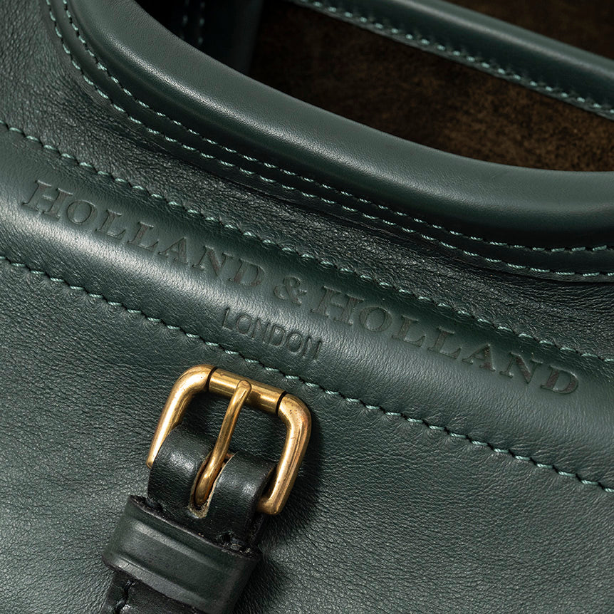 Northwood leather cartridge bag Green bag size 100