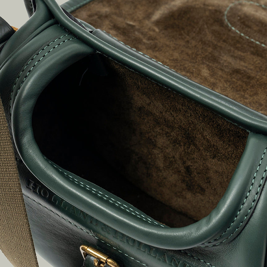 Northwood leather cartridge bag Green bag size 100
