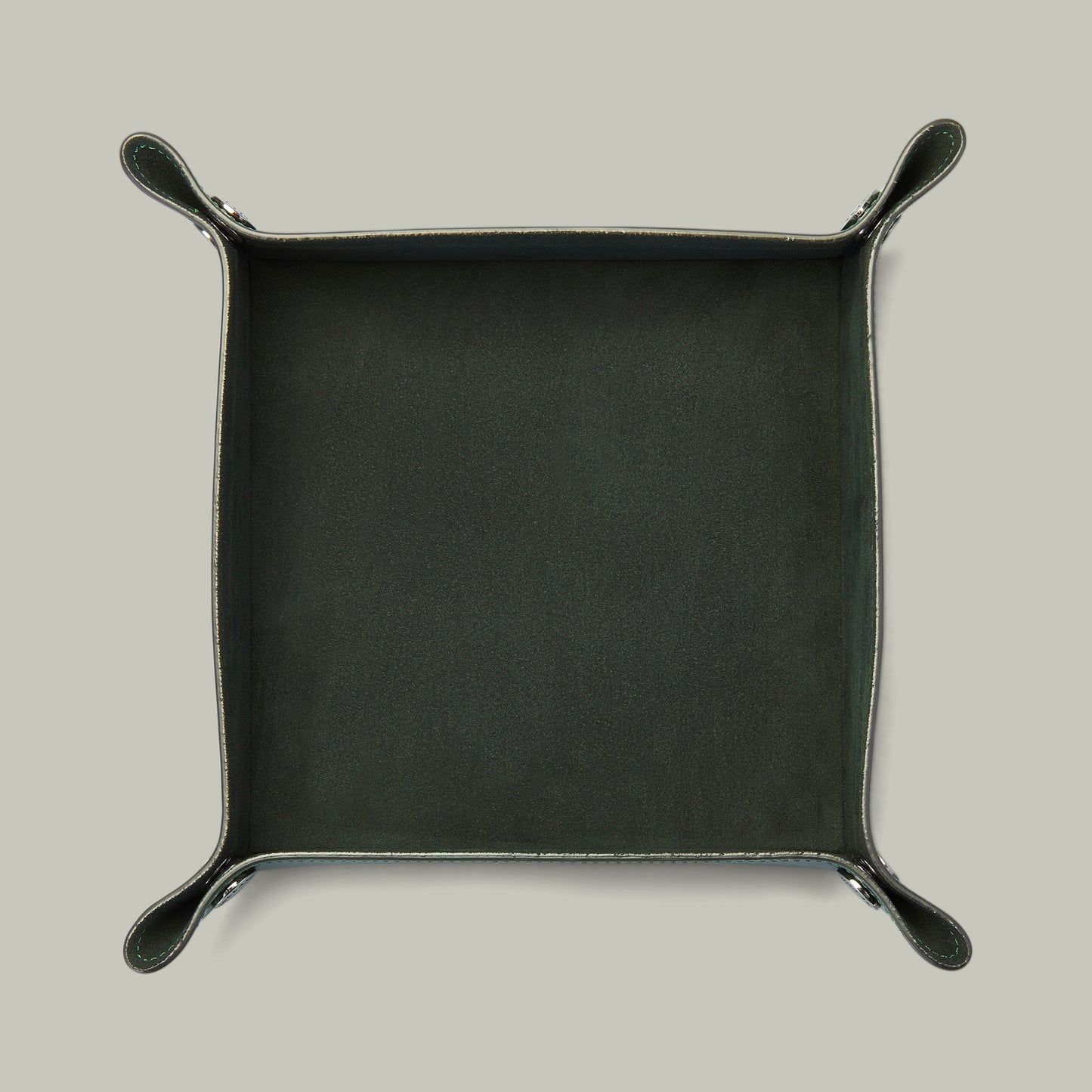 Noble Leather Travel coin Tray - H&H Green