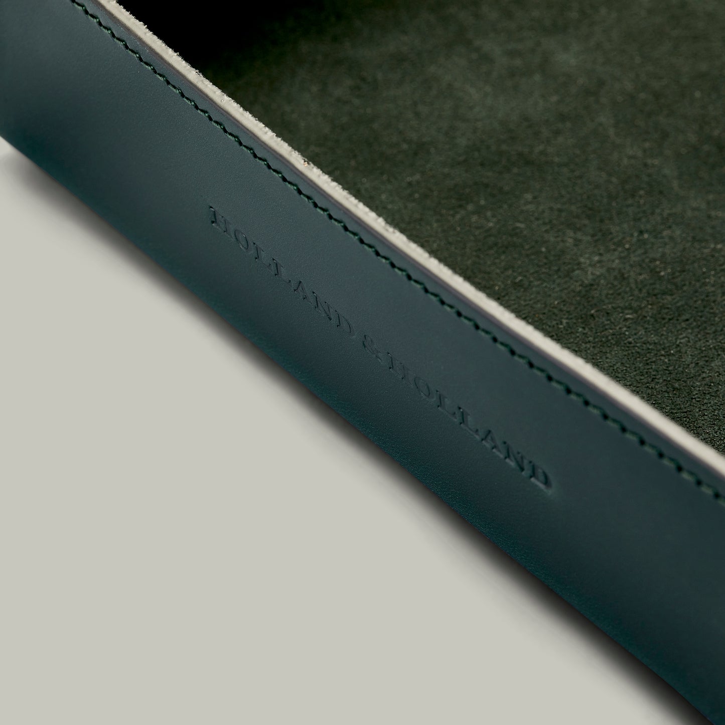Noble Leather Travel coin Tray - H&H Green