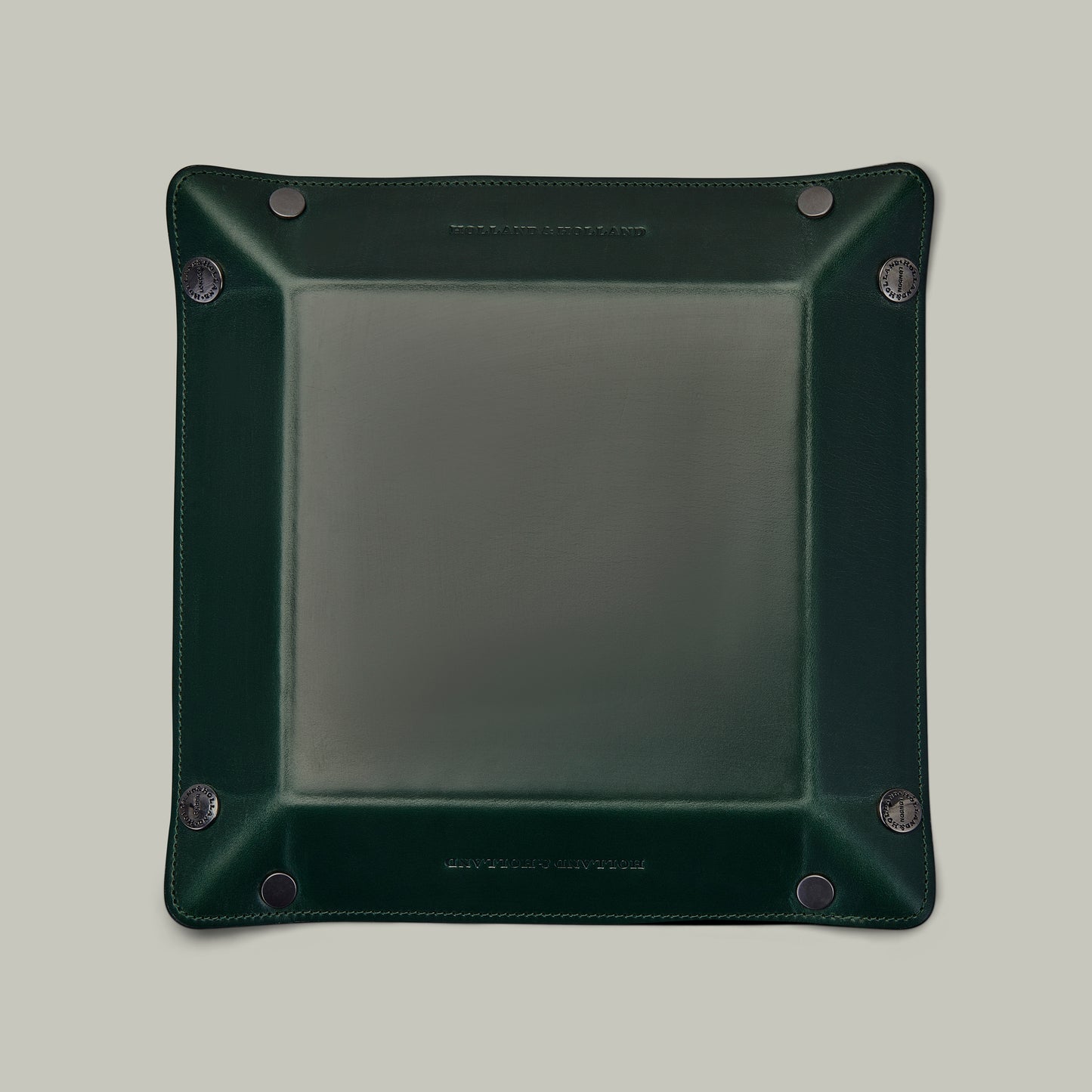 Noble Leather Travel coin Tray - H&H Green
