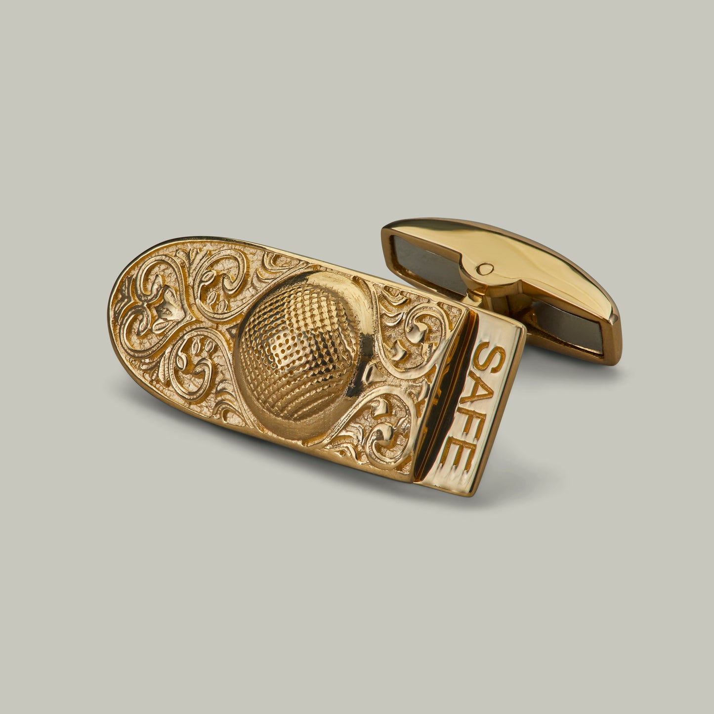 18ct Gold Safety Catch Cufflinks