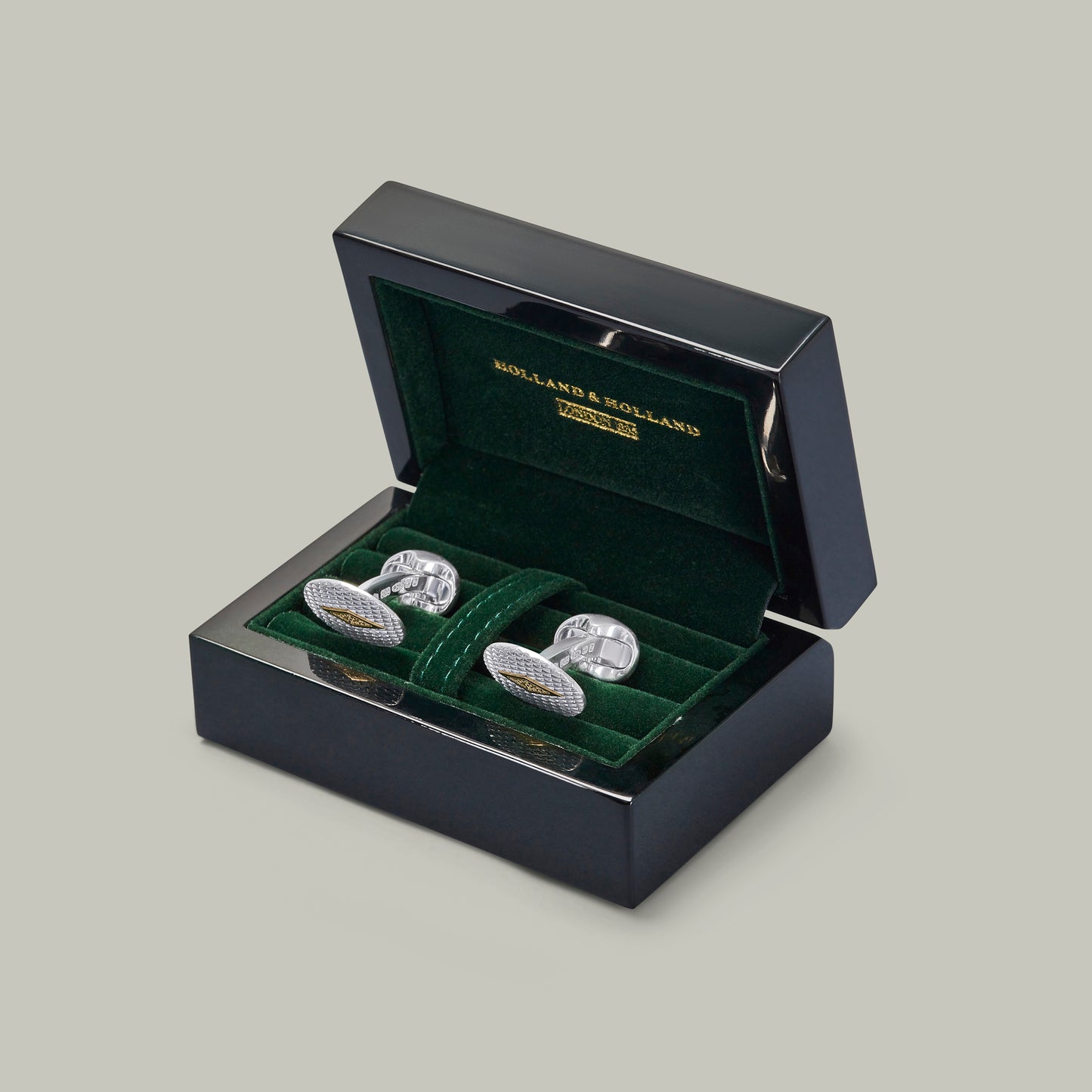Silver & Gold Checkered Diamond Cufflinks