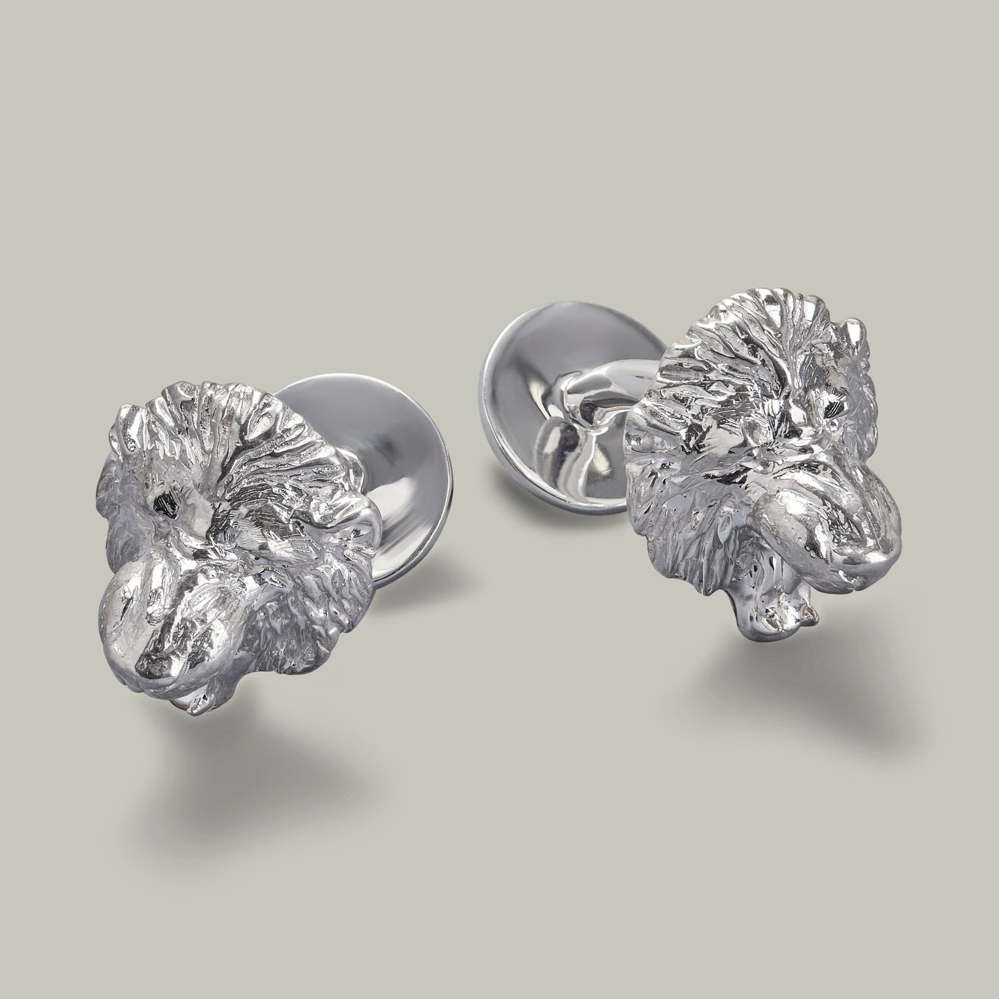 Big Five - Silver Lion Cufflinks