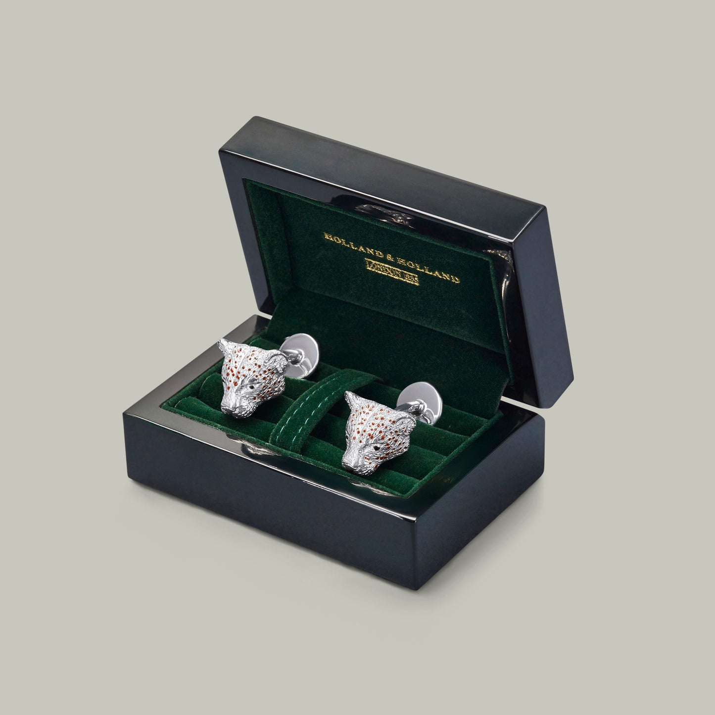 Big Five - Silver Leopard Cufflinks