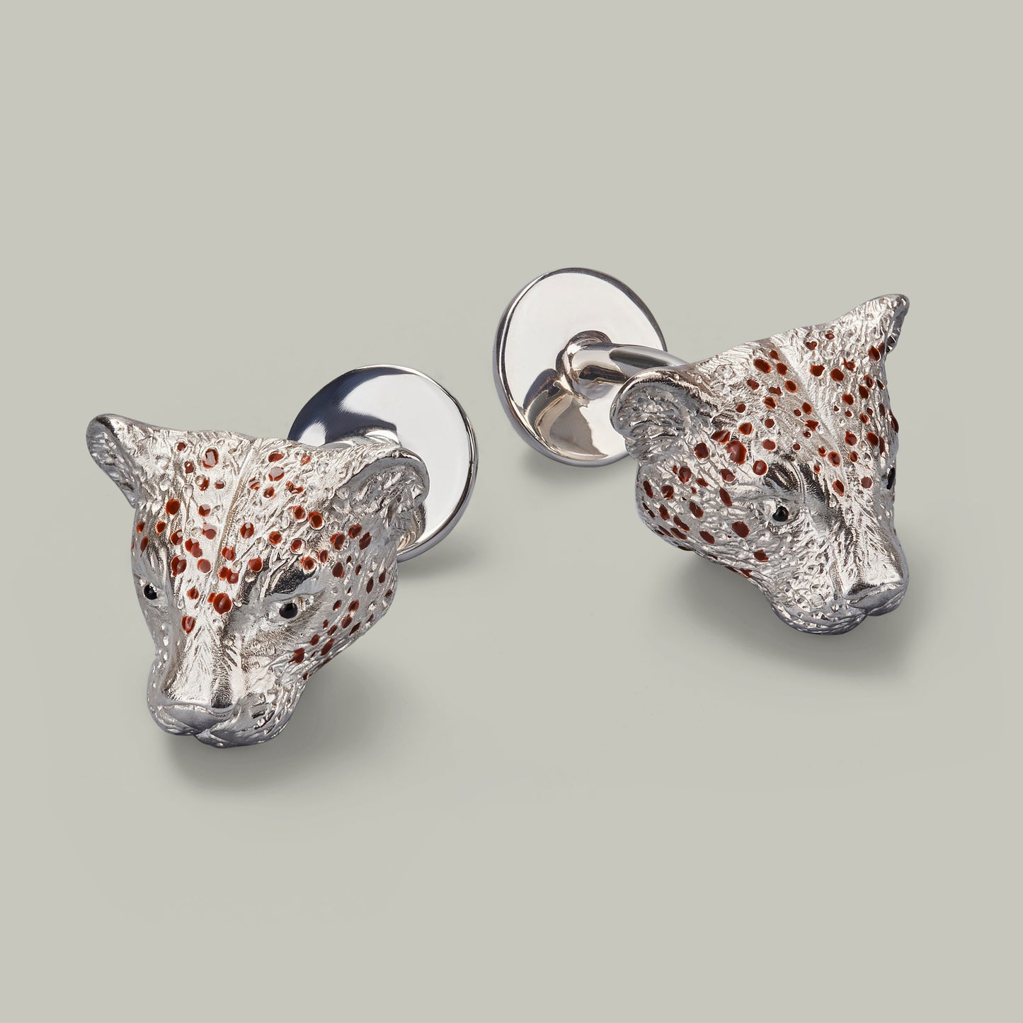 Big Five - Silver Leopard Cufflinks