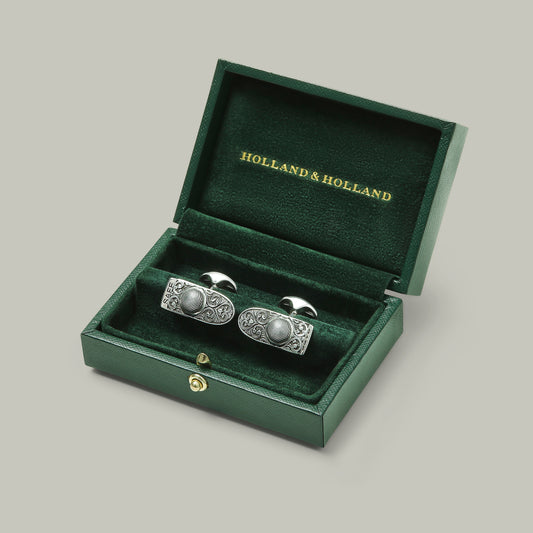 Silver Safety Catch Cufflinks Silver