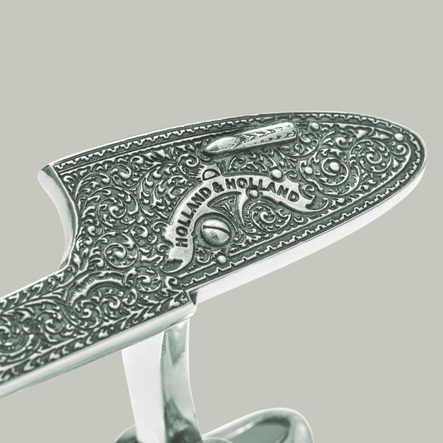 Silver Engraved Sidelock Cufflinks