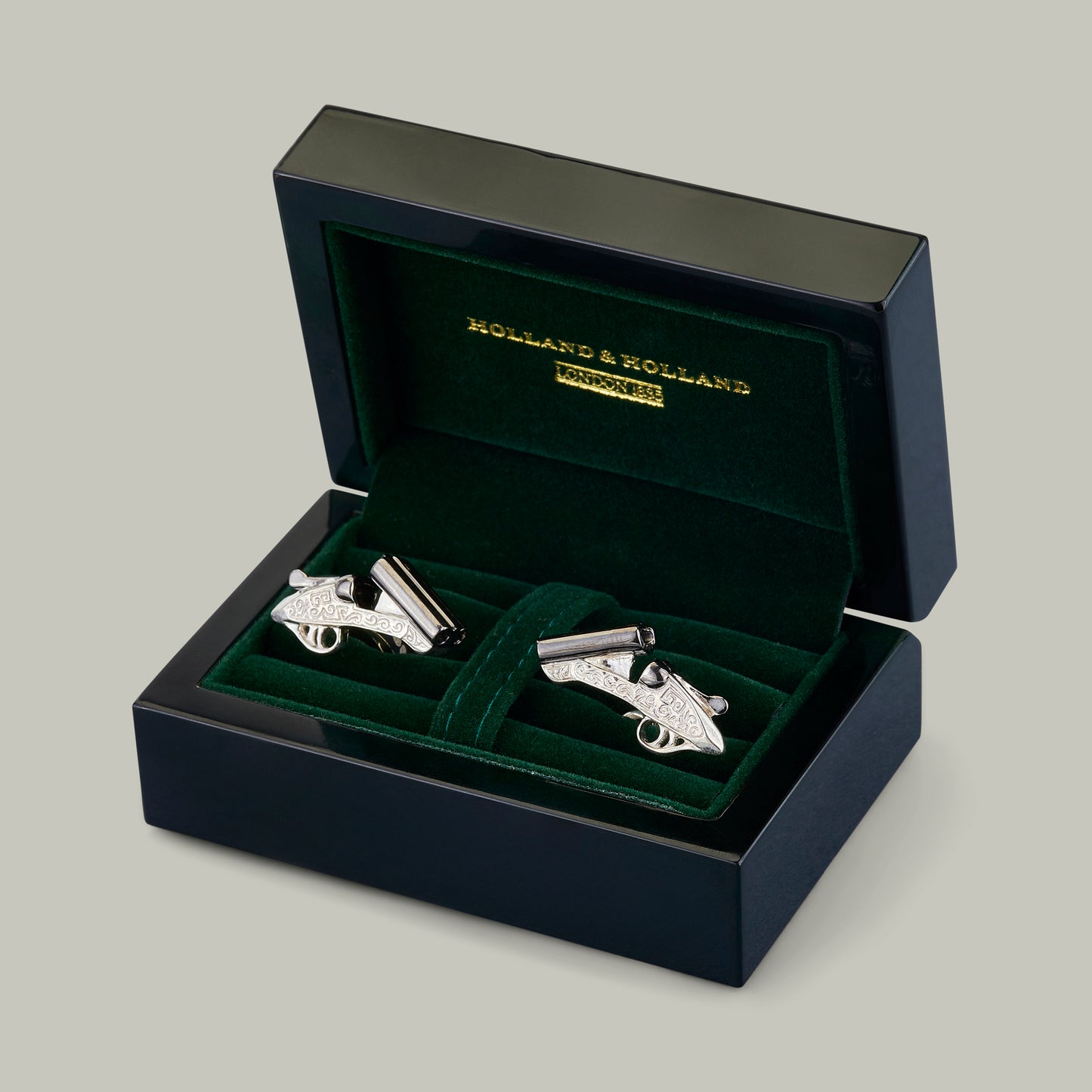 Silver Side By Side Pair Cufflinks
