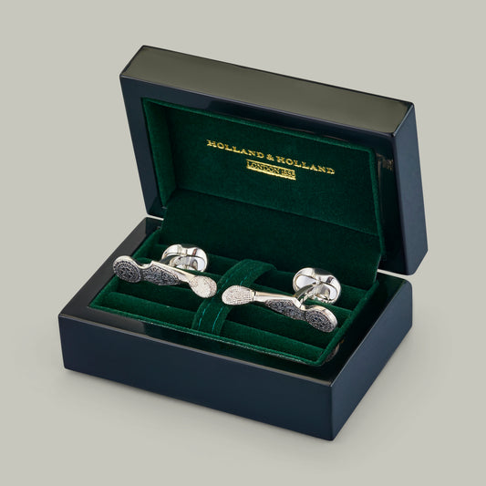 Silver Top Lever Cufflinks