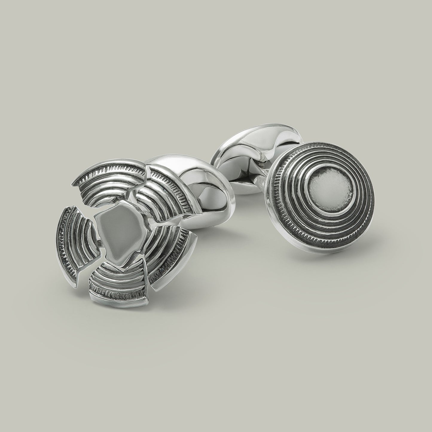 Silver Hit & Miss Cufflinks