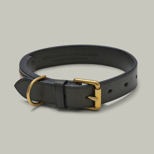 Leather Dog Collar Small [H&H Green]
