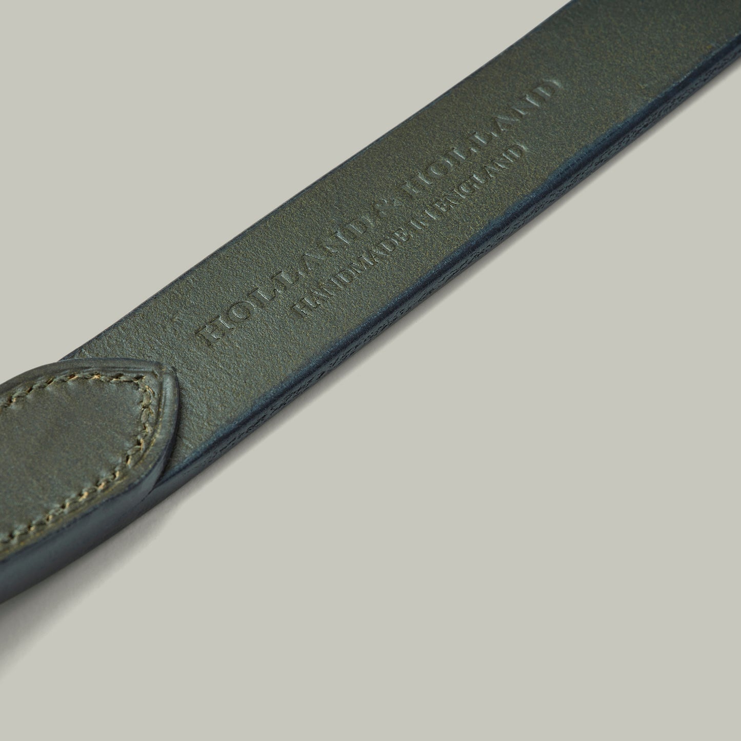 Leather Dog Collar Medium [H&H Green]