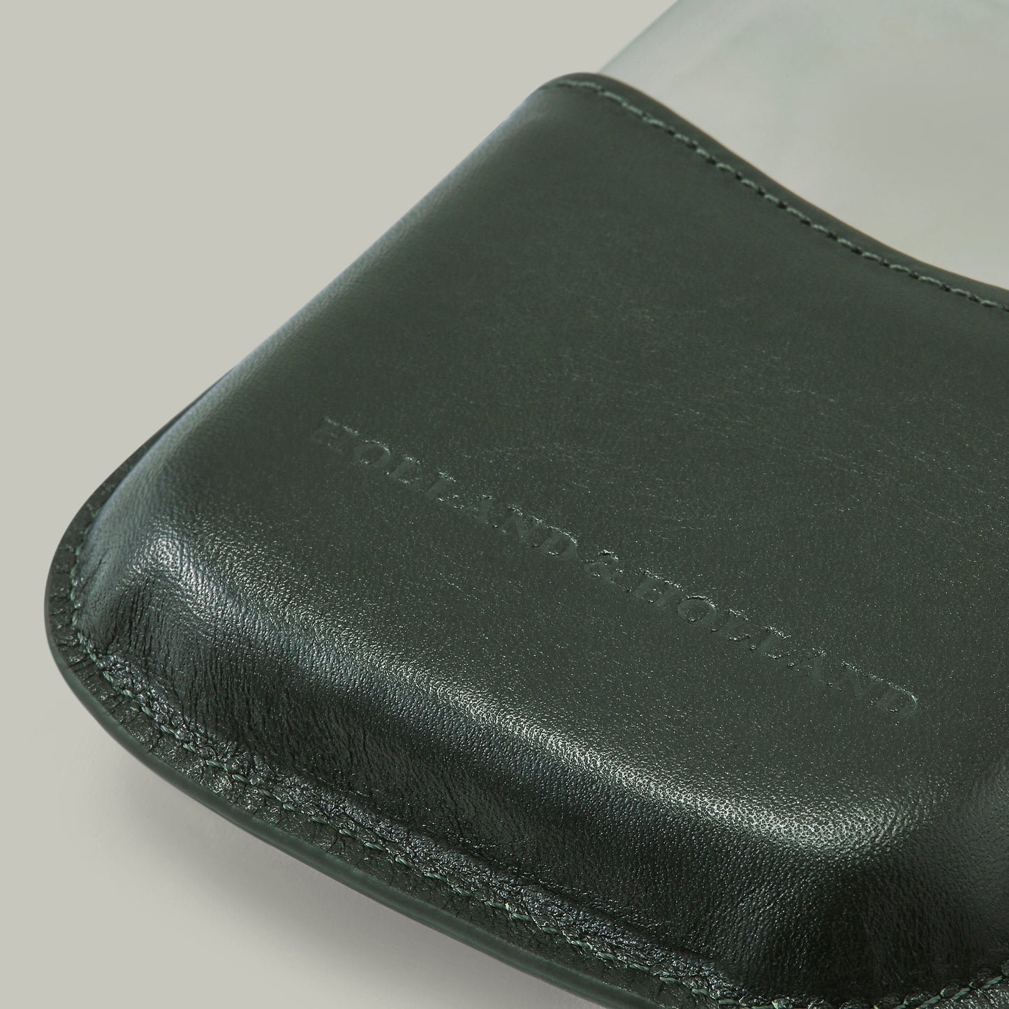 Rectangle 6Oz Pewter Hip Flask [H&H Green]