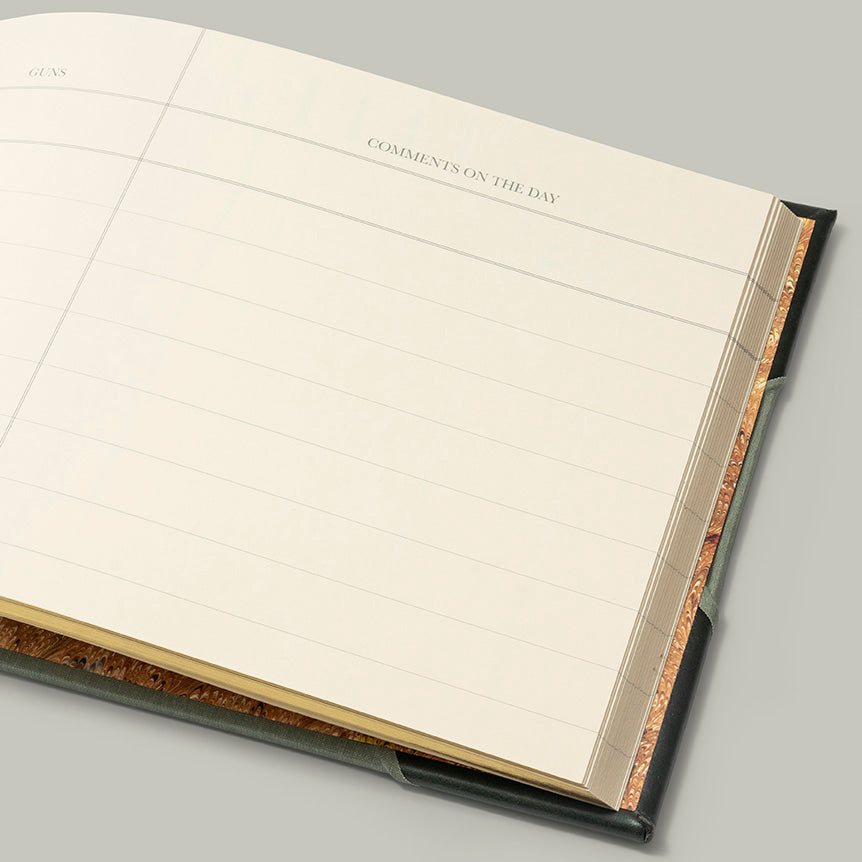 Northwood canvas & leather large Game Book
