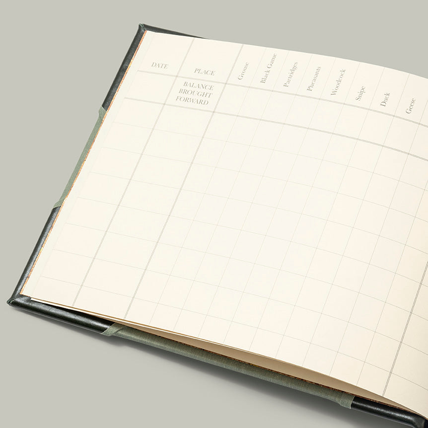 Northwood canvas & leather large Game Book