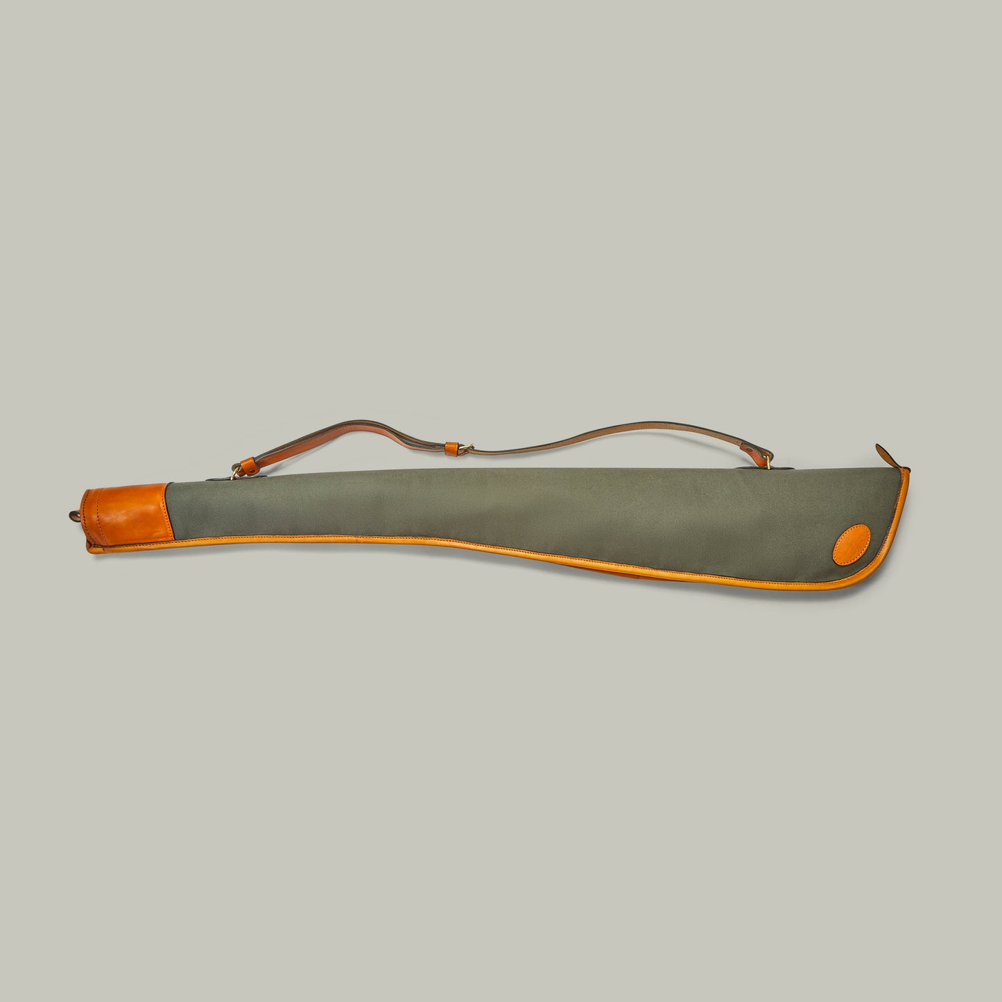 Canvas Leather Trim Gun Slip [GREEN]