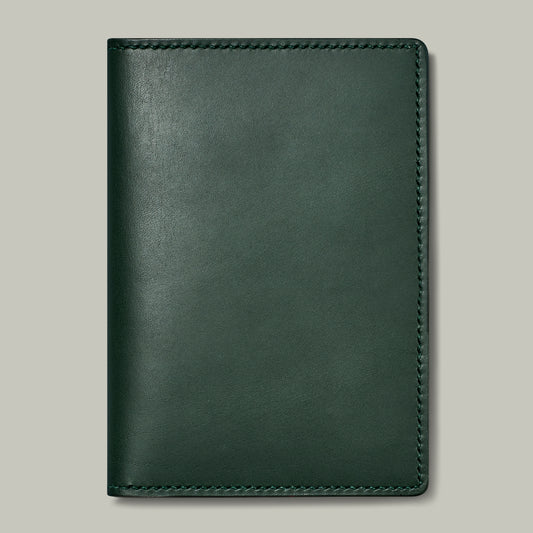 Leather Hand-Stitched Passport Holder [H&H Green]