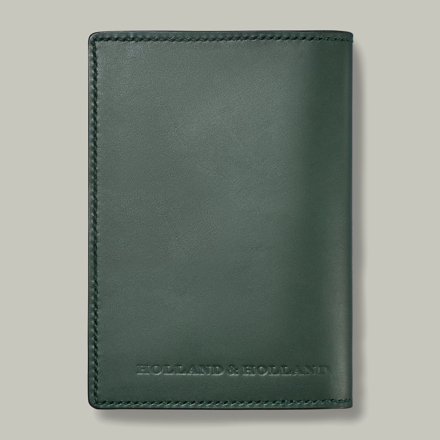 Leather Hand-Stitched Passport Holder [H&H Green]