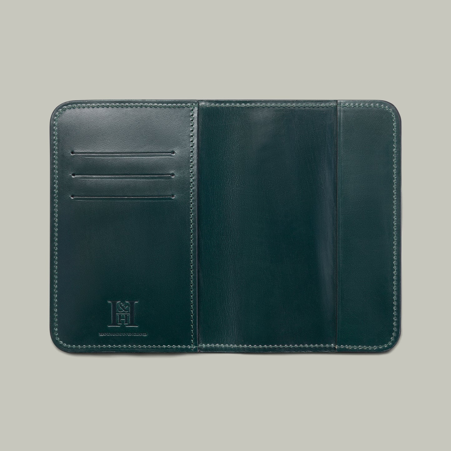 Noble Leather Passport Cover - H&H Green