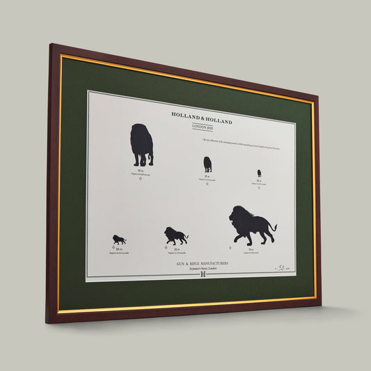 Big Five Distance Print - Framed [LION]