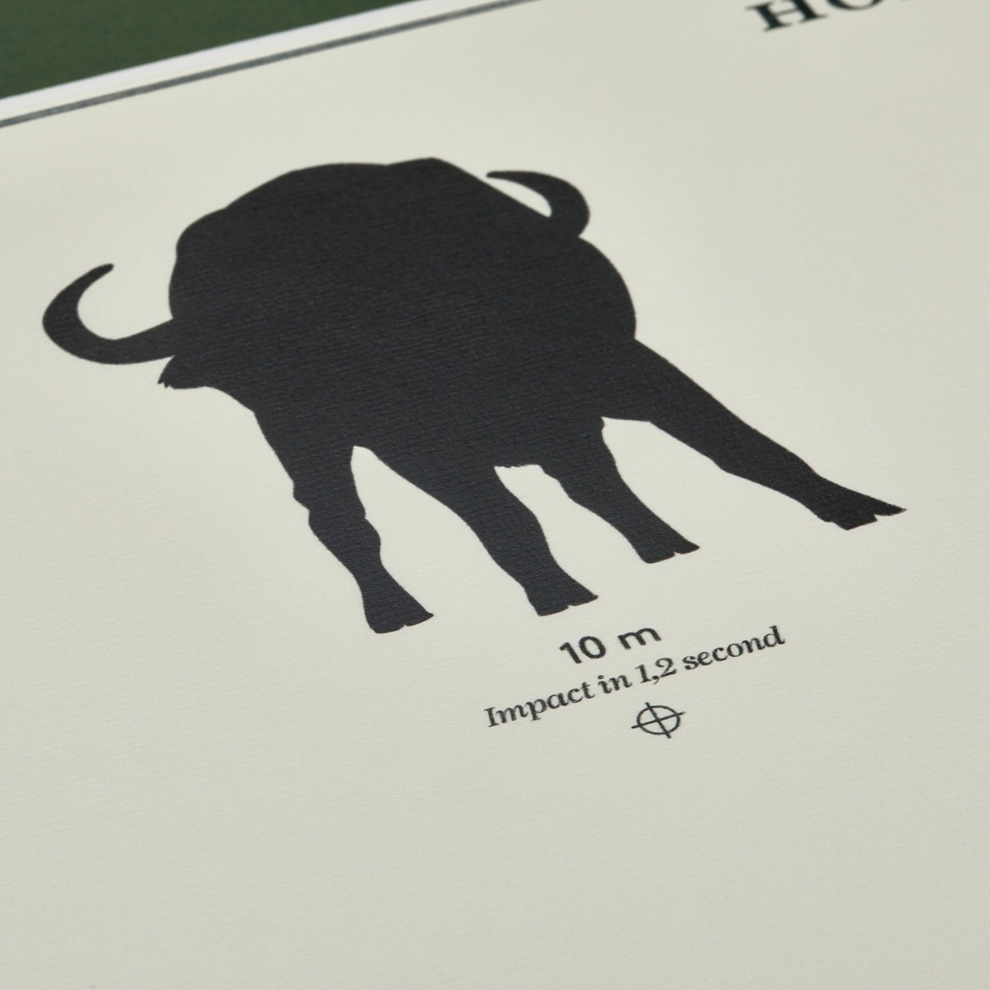 Big Five Distance Print - Mounted [BUFFALO]