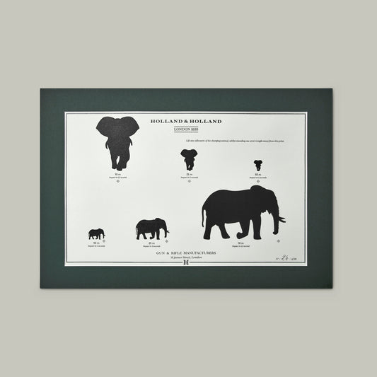 Big Five Distance Print - Mounted [ELEPHANT]