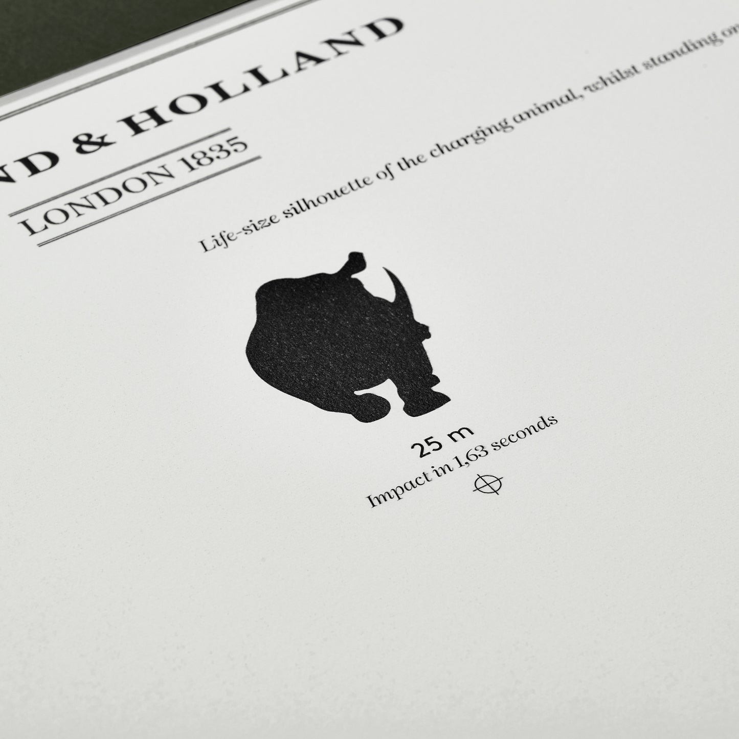 Big Five Distance Print - Mounted [RHINO]