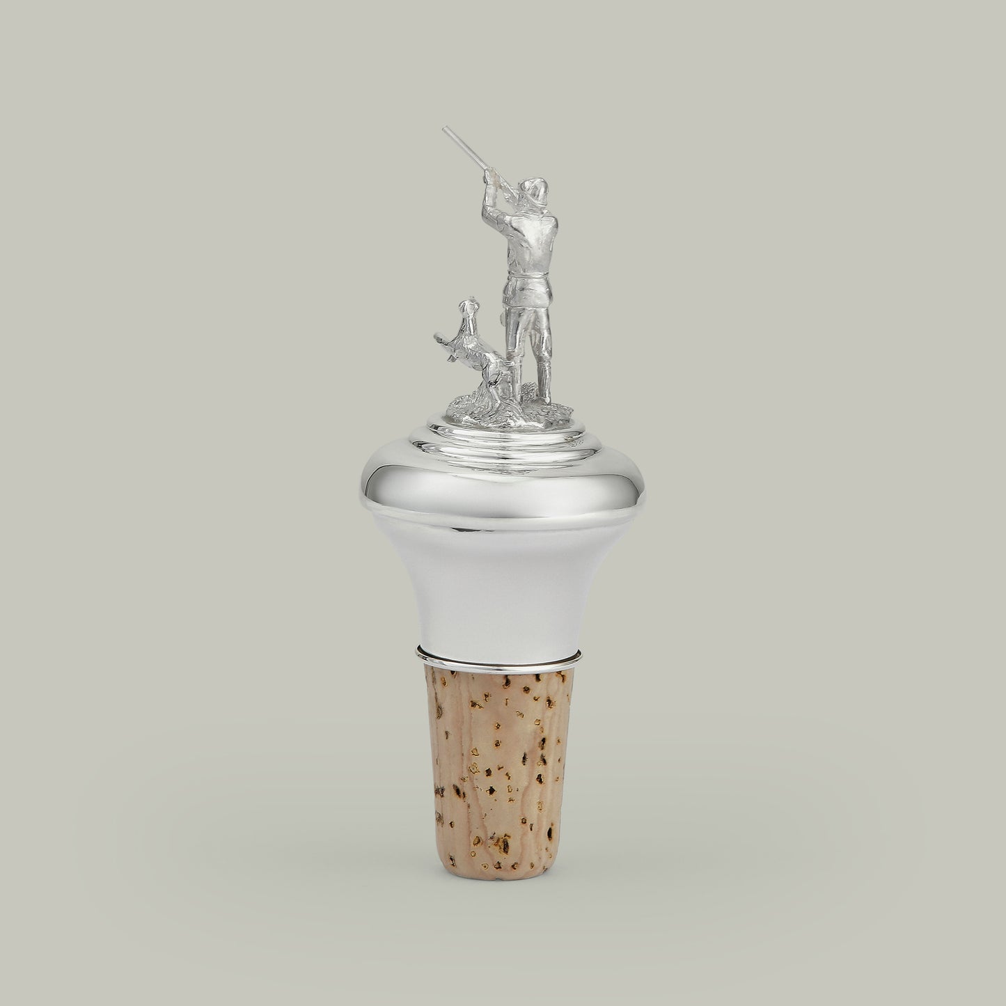 Silver Hunter Bottle Stopper
