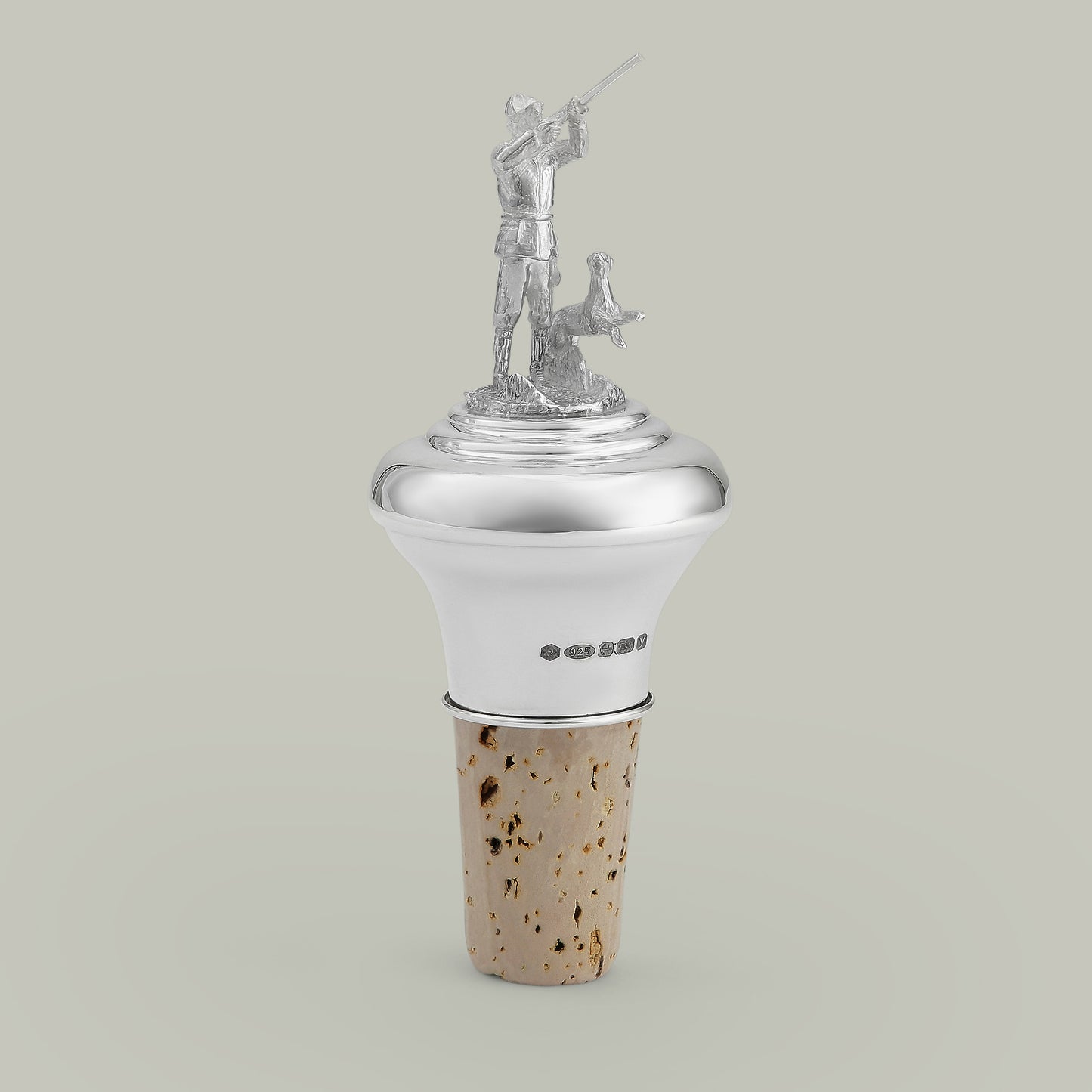 Silver Hunter Bottle Stopper