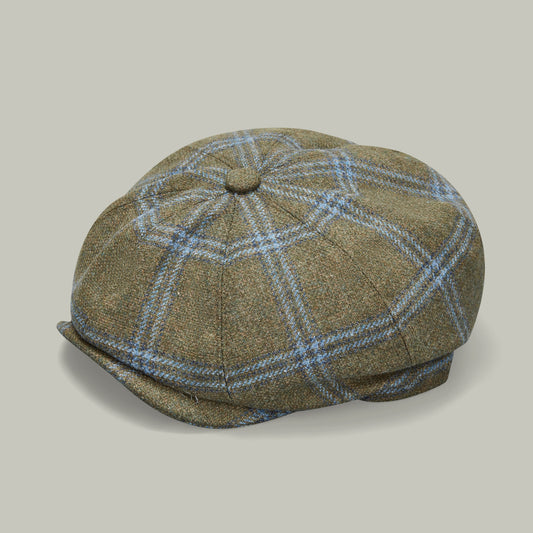 Harrow Tweed Panel Cap [HONEYSUCKLE]