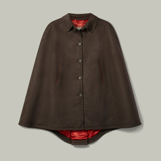 Harrow Ladies Loden Cape [WALNUT]