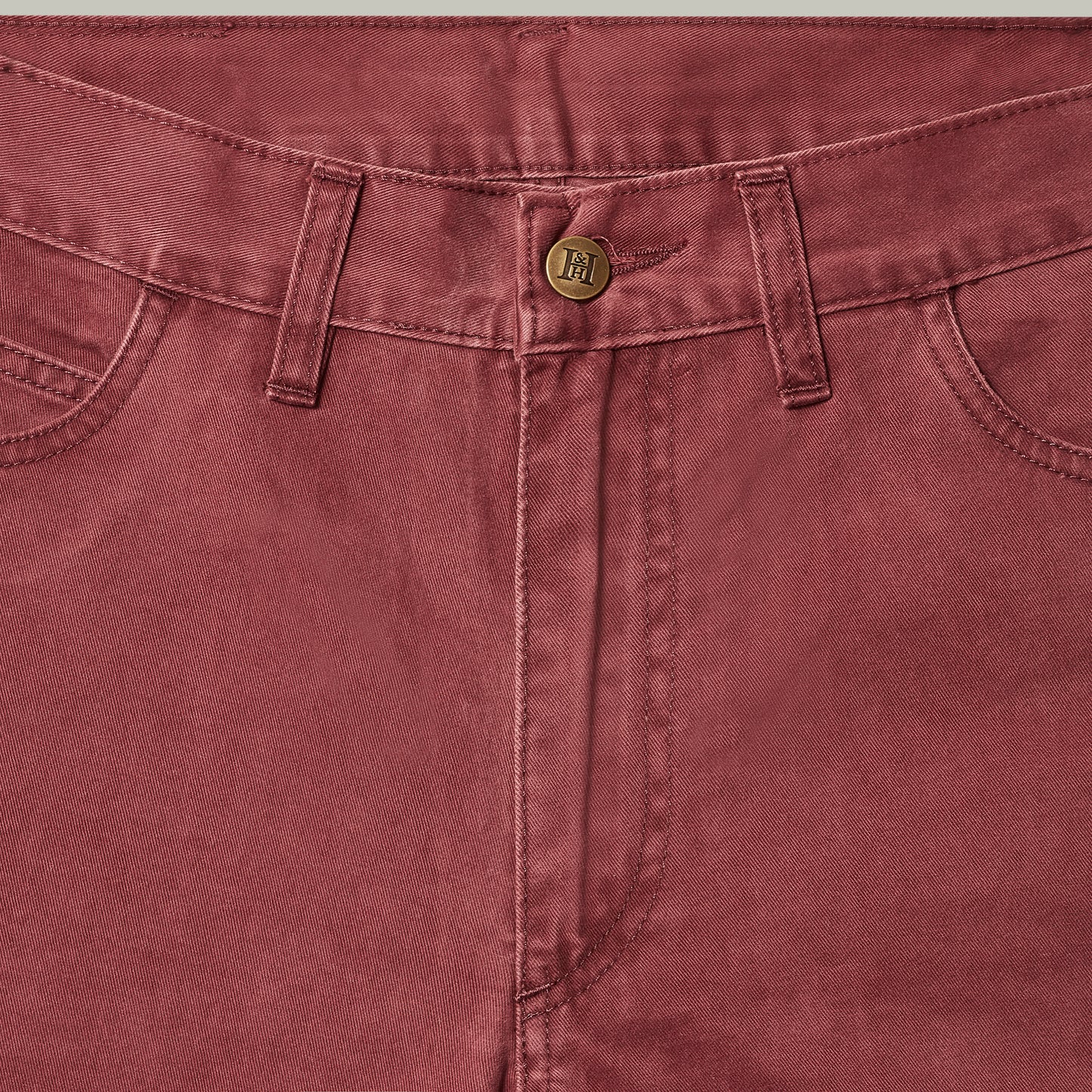 Harrow Brushed Cotton Jeans [BERRY]