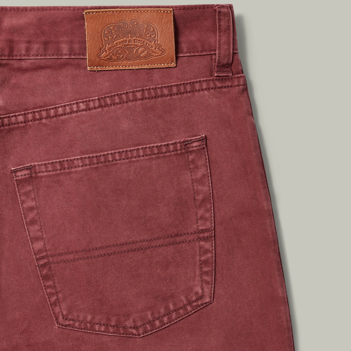 Harrow Brushed Cotton Jeans [BERRY]
